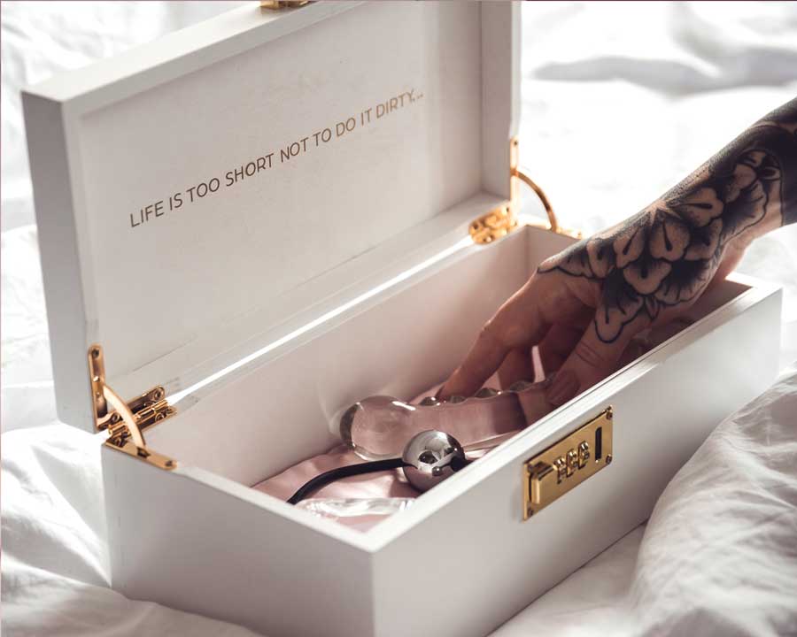 locking sex toy box